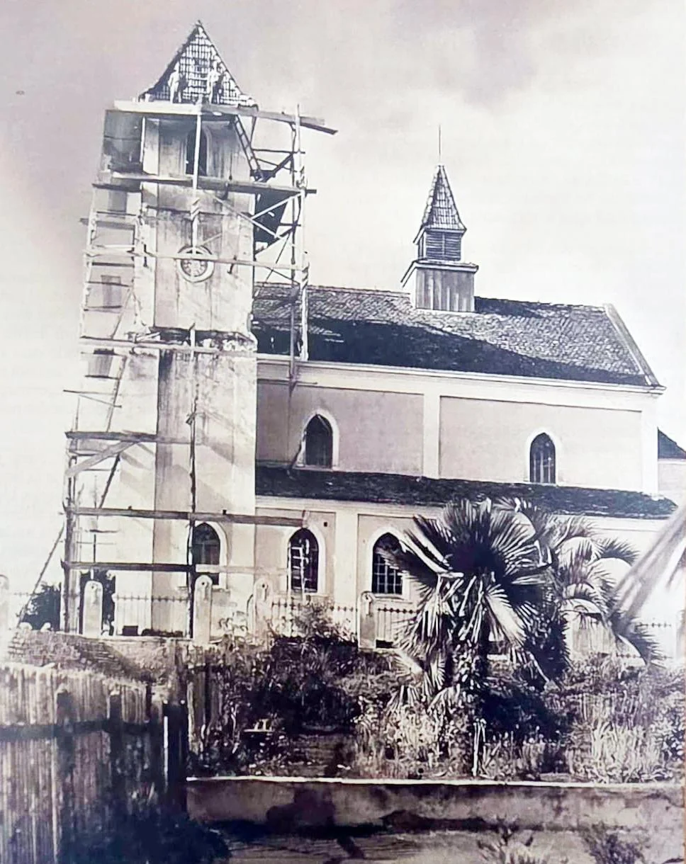 Reforma da Igreja São Miguel está prevista para ser concluída em setembro deste ano Reforma da Igreja São Miguel está prevista para ser concluída em setembro deste ano