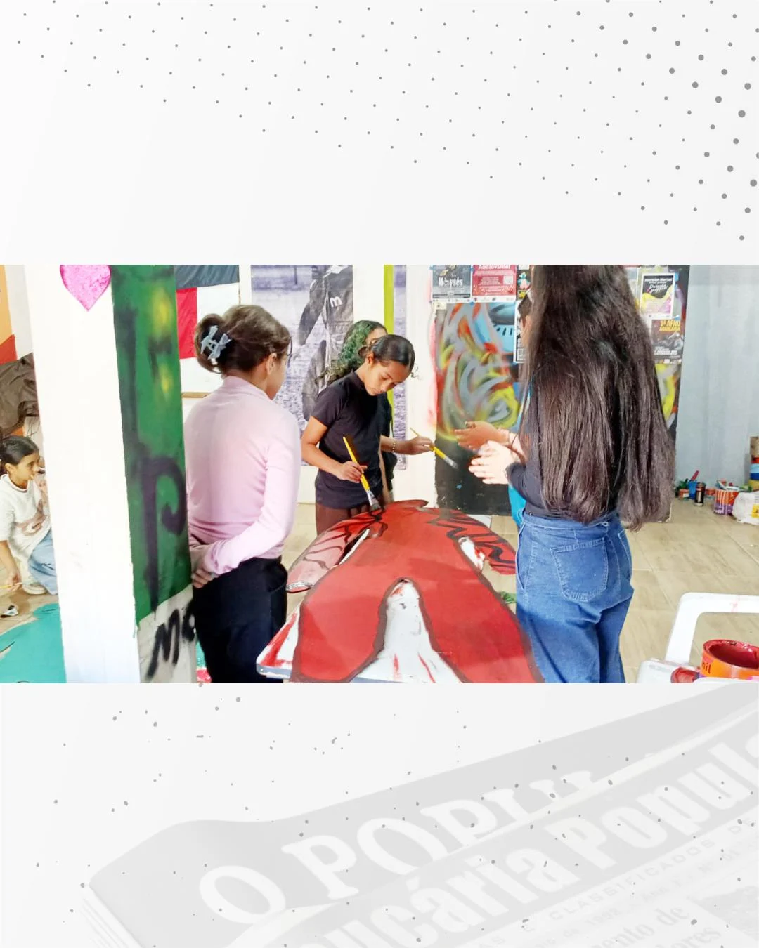 Crianças da Associação Reação Periférica vão participar de exposição no Museu Oscar Niemeyer