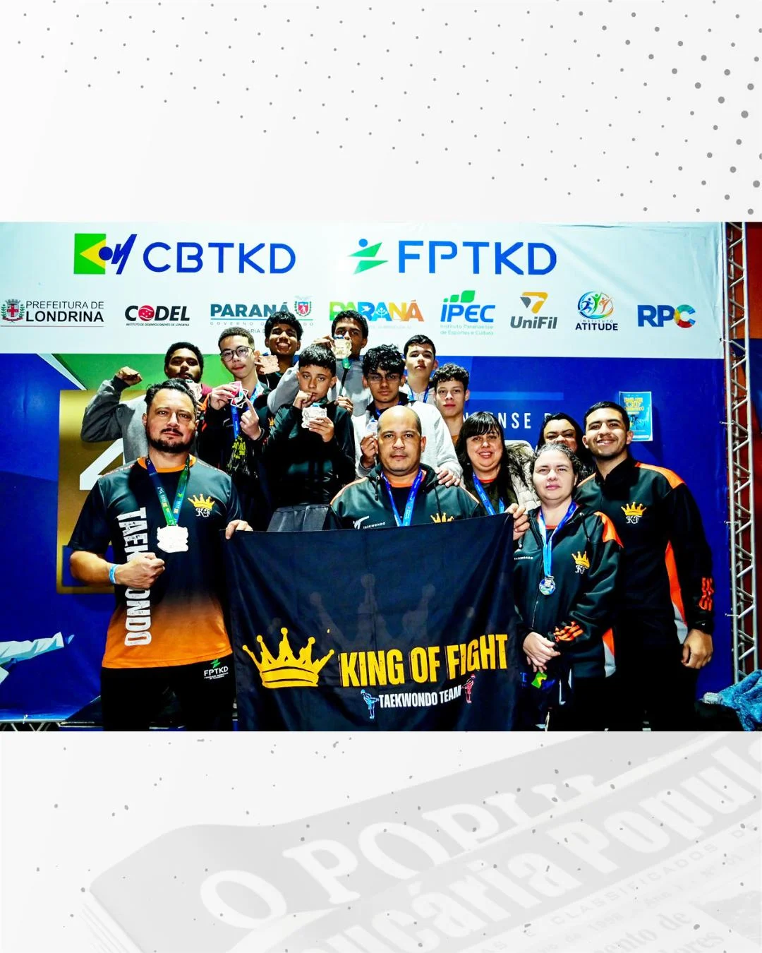 Equipe King Of Fight é vice no Campeonato Paranaense de Taekwondo