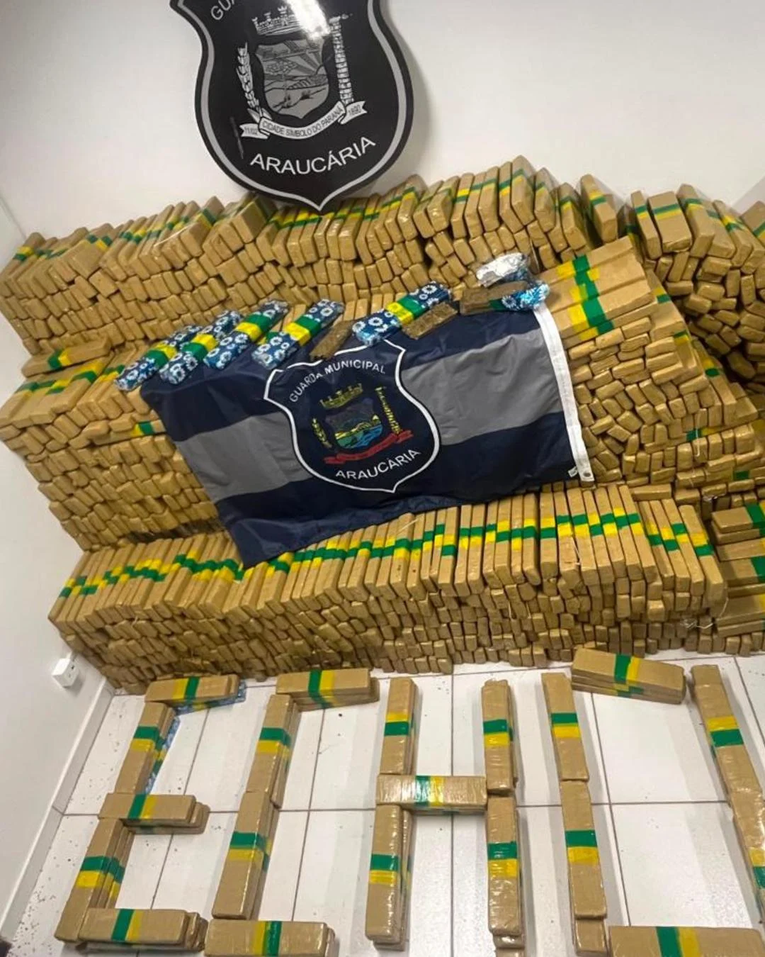 Guarda Municipal faz mega apreensão de drogas e tira das ruas quase 2 toneladas de maconha