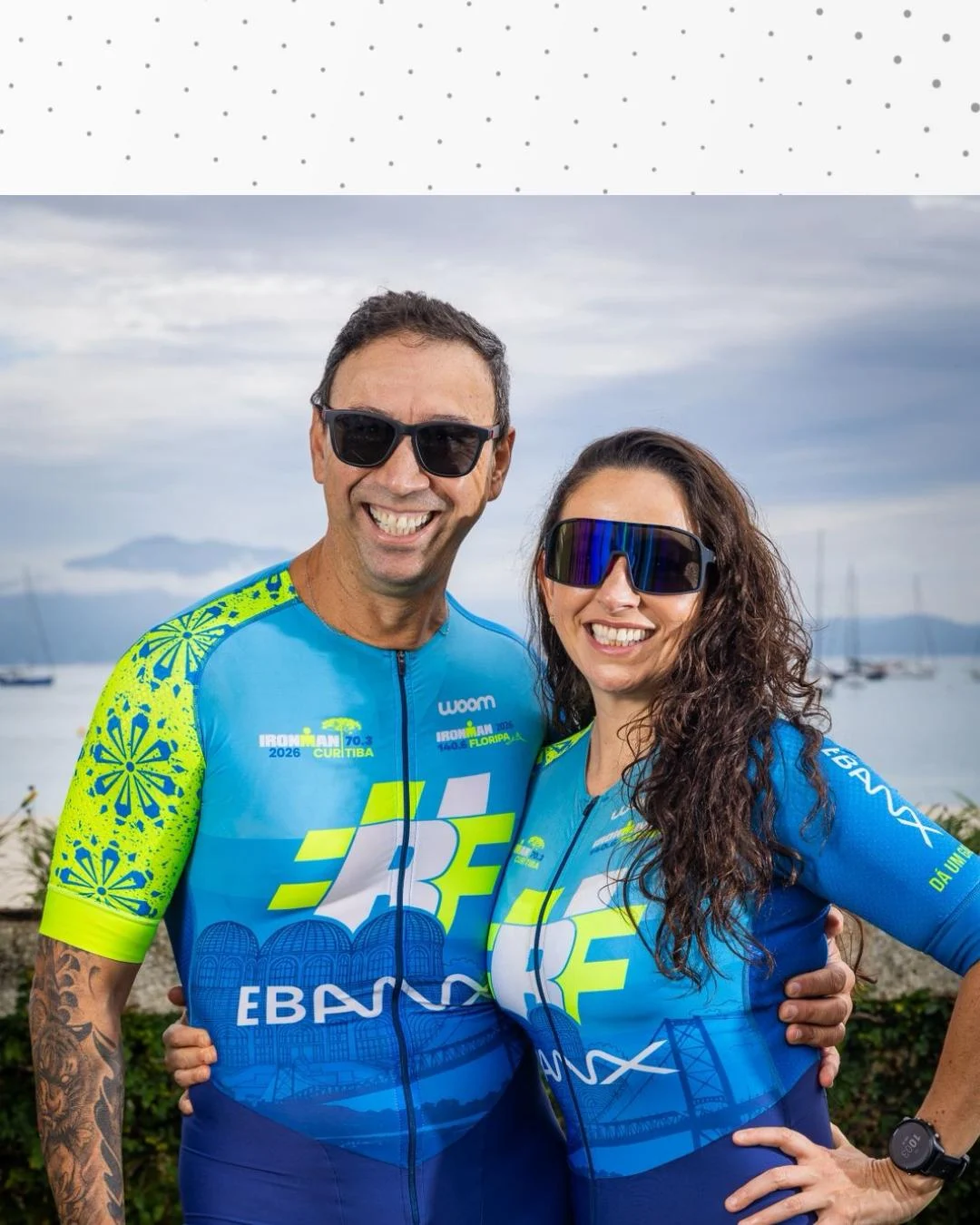 Carlin e Ana Paula relatam experiência de competir no Ironman Brasil em Santa Catarina