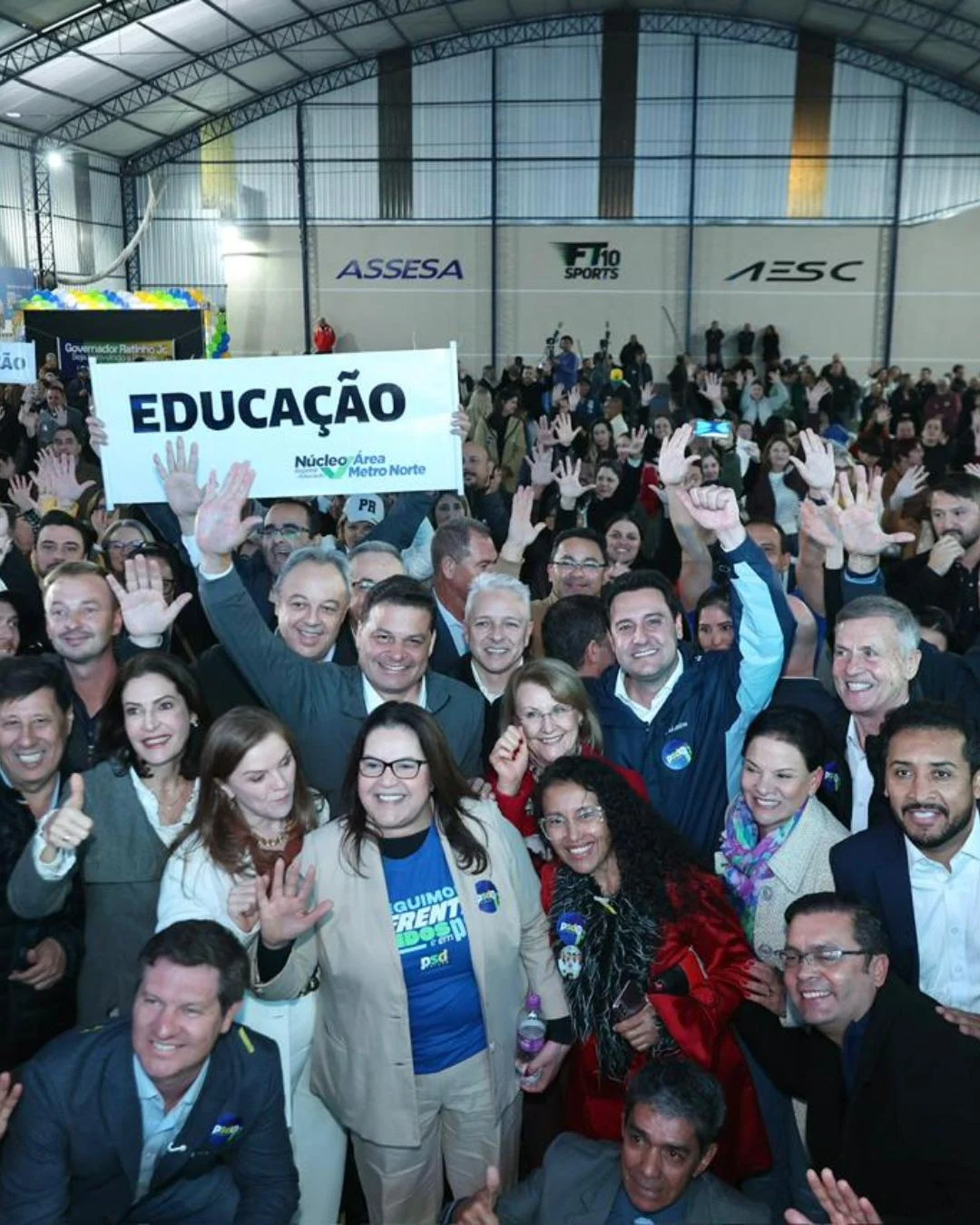 “Vamos seguir o modelo do progresso do Paraná”, diz Sandro Alex em encontro do PSD Paraná em Pinhais