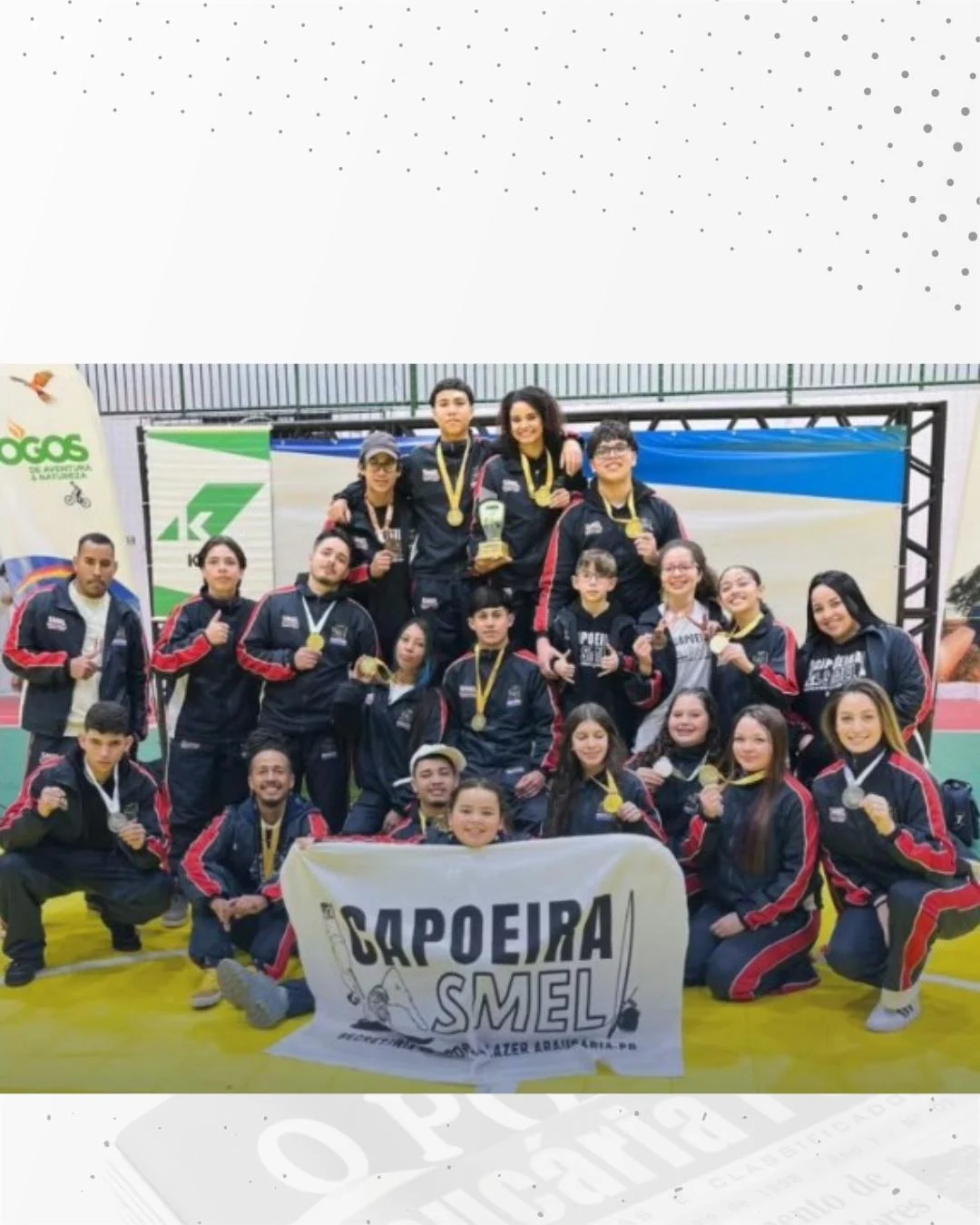 Araucária foi campeã por equipes no Paranaense de Capoeira em Paranaguá