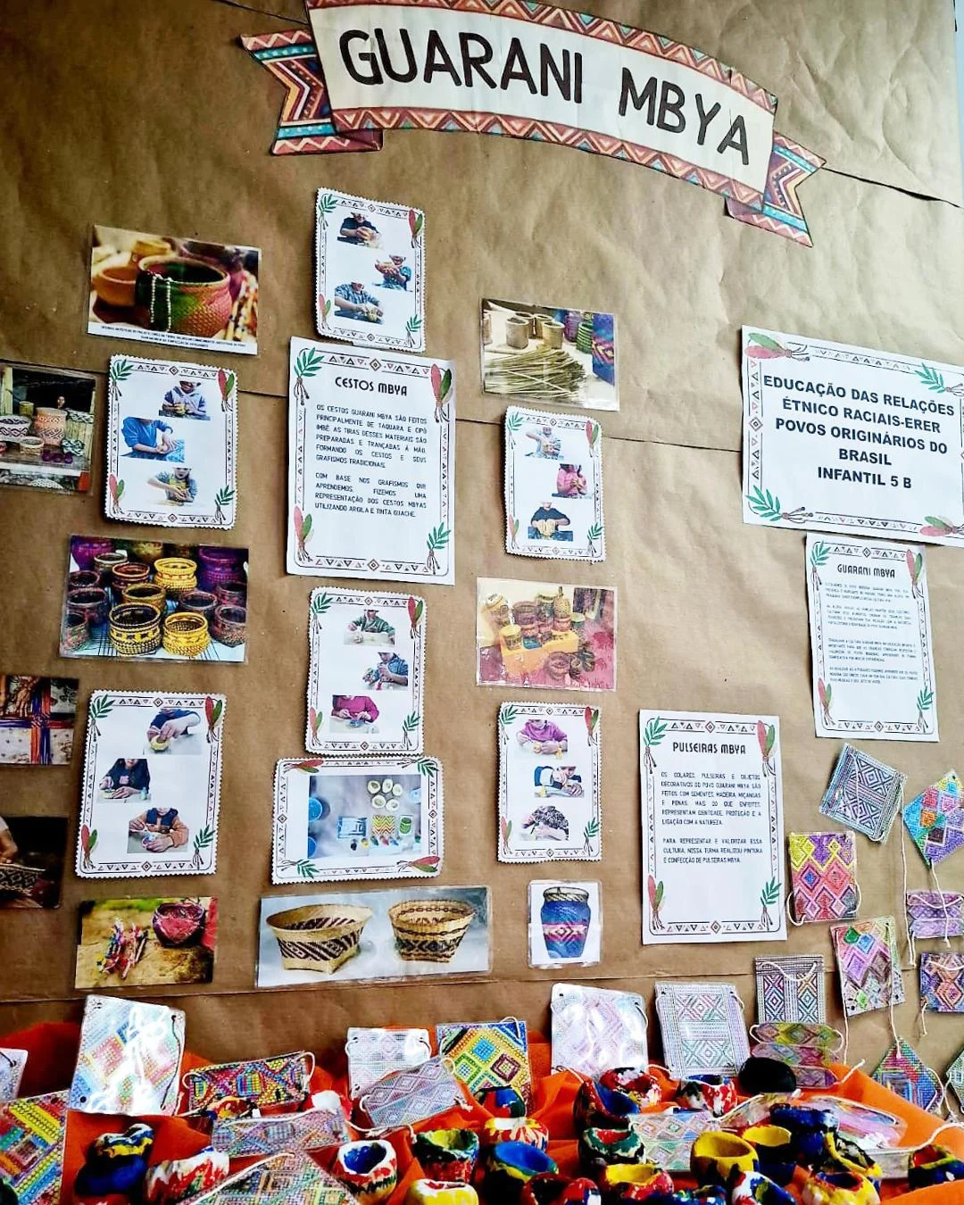 CMEI Alice Montrezol organiza exposição "Povos Originários do Brasil" com os aluninhos