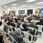 Com grande público, Marjorie lança pré-candidatura a deputada federal