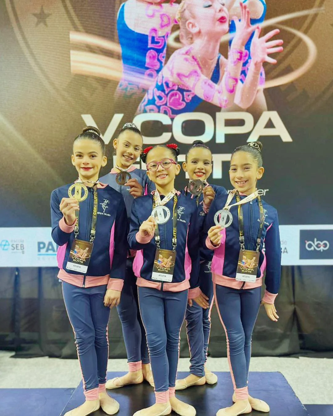 Studio Ágape foi destaque na V Copa Elitte de Ginástica Rítmica em Curitiba