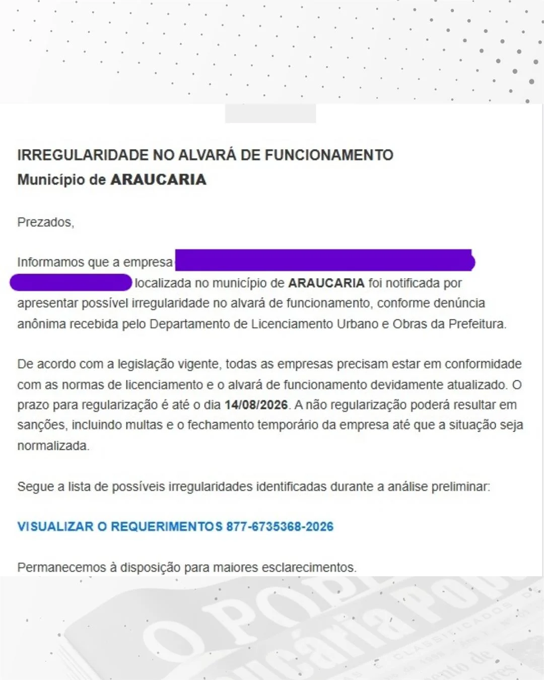ALERTA! Golpistas usam nome da Secretaria de Finanças para enviar falsos e-mails aos contribuintes