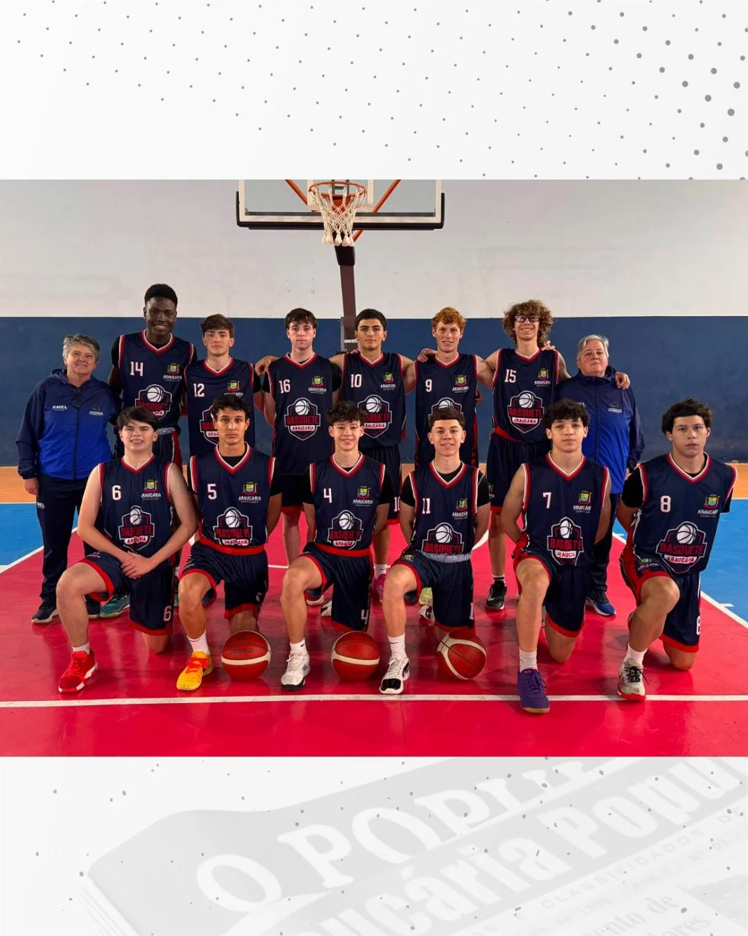 Basquete Araucária é vice-campeão na macrorregional dos Jogos da Juventude