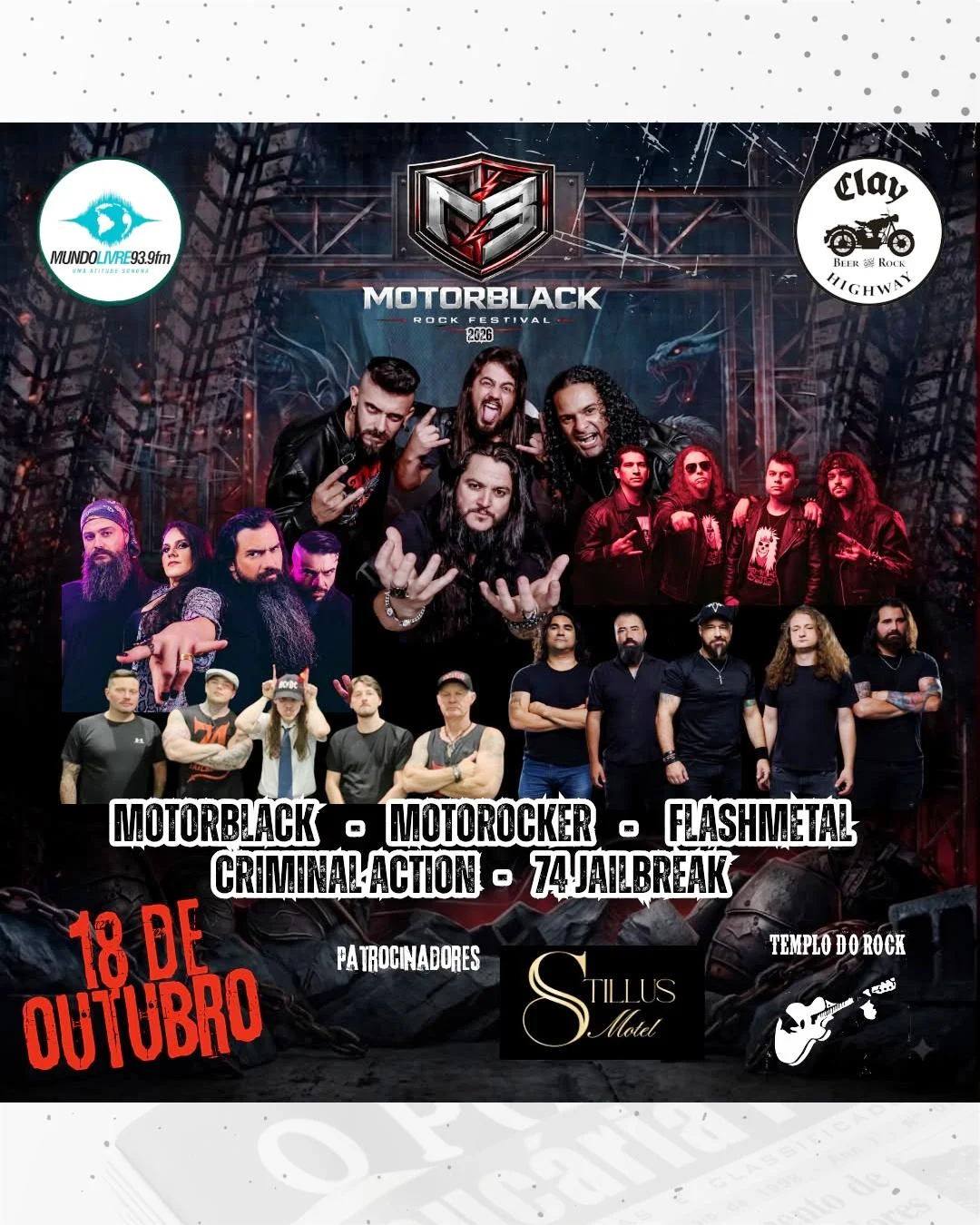 MotorBlack Rock Festival chega a Curitiba em sua 10ª edição após consolidar história em Araucária