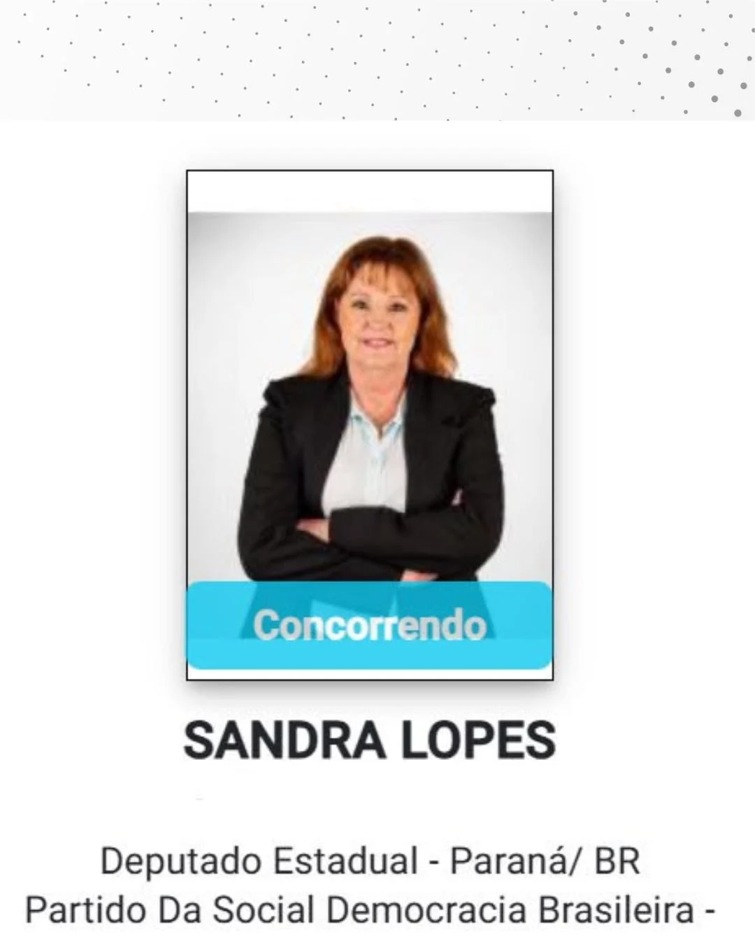 NP: Sandra Lopes registra candidatura a Deputada Estadual pelo PSDB