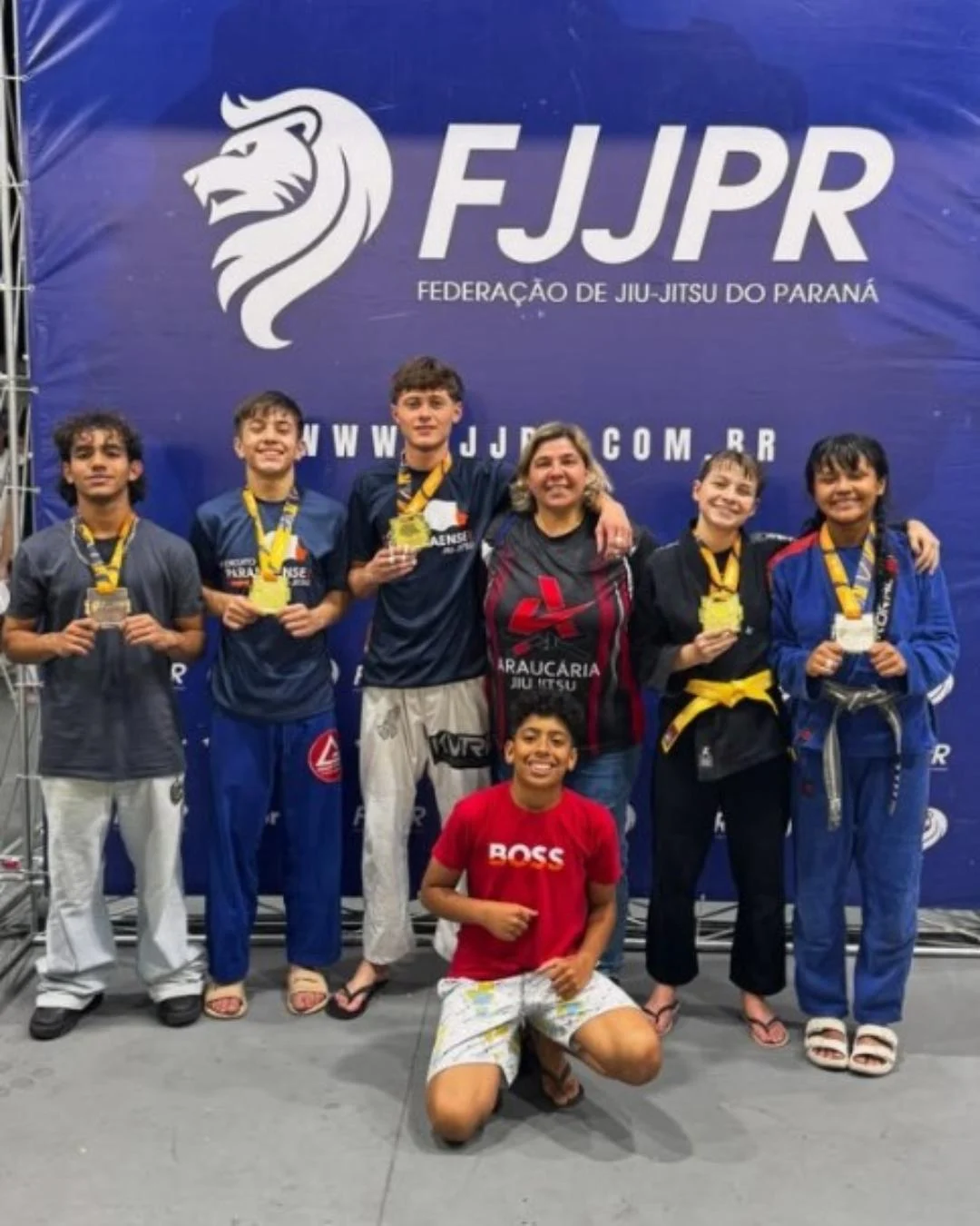 Jiu Jitsu de Araucária conquistou 9 medalhas na 6ª etapa do Circuito Paranaense