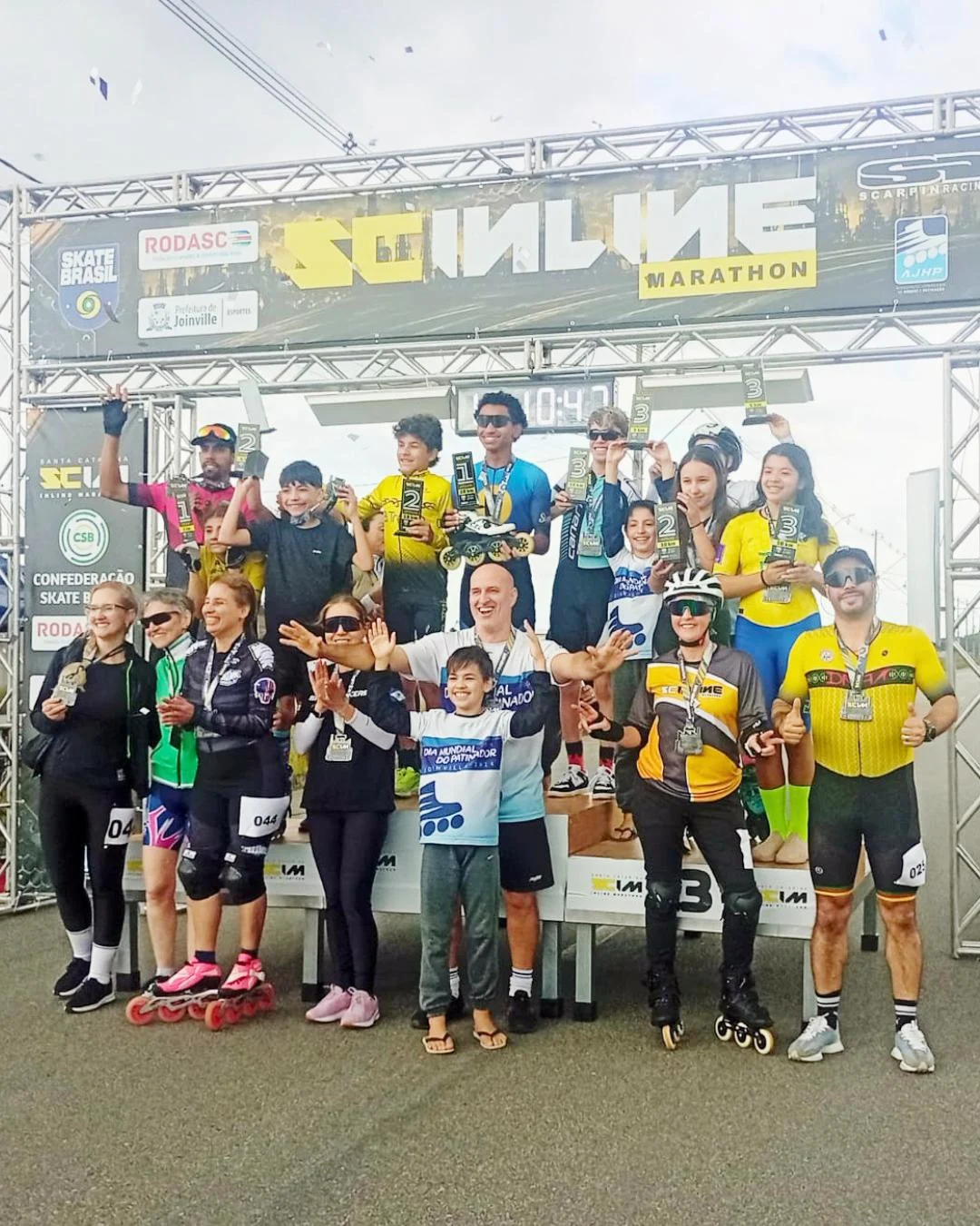 Patinadores da Equipe Storm arrasam no SC Inline Marathon e garantem vaga para o World Skate Games