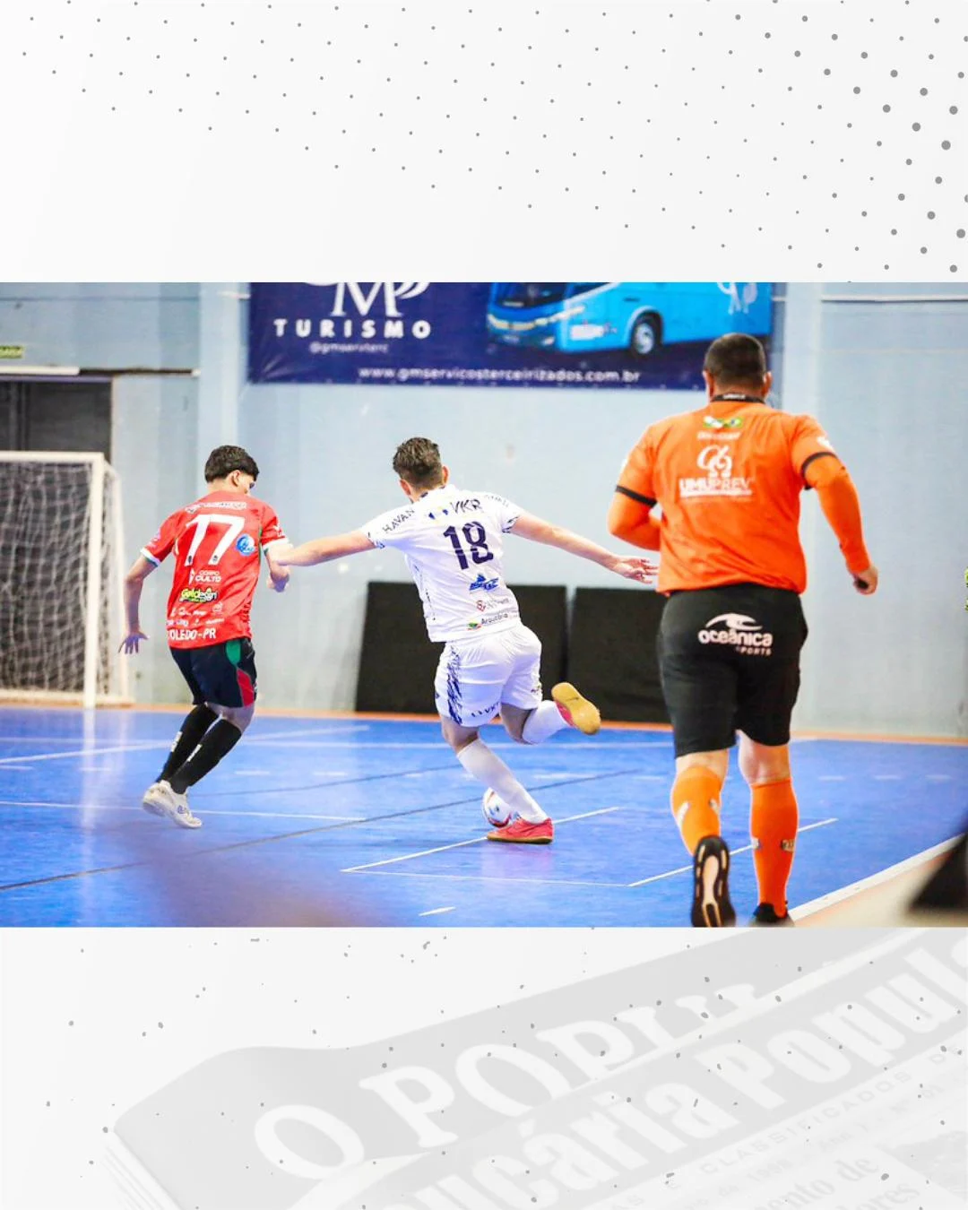 VKR Araucária Futsal goleia o Toledo por 9 a 0 e carimba vaga no mata-mata