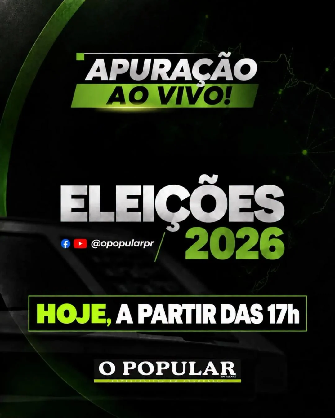 Jornal O Popular faz cobertura ao vivo da apuração das eleições neste domingo