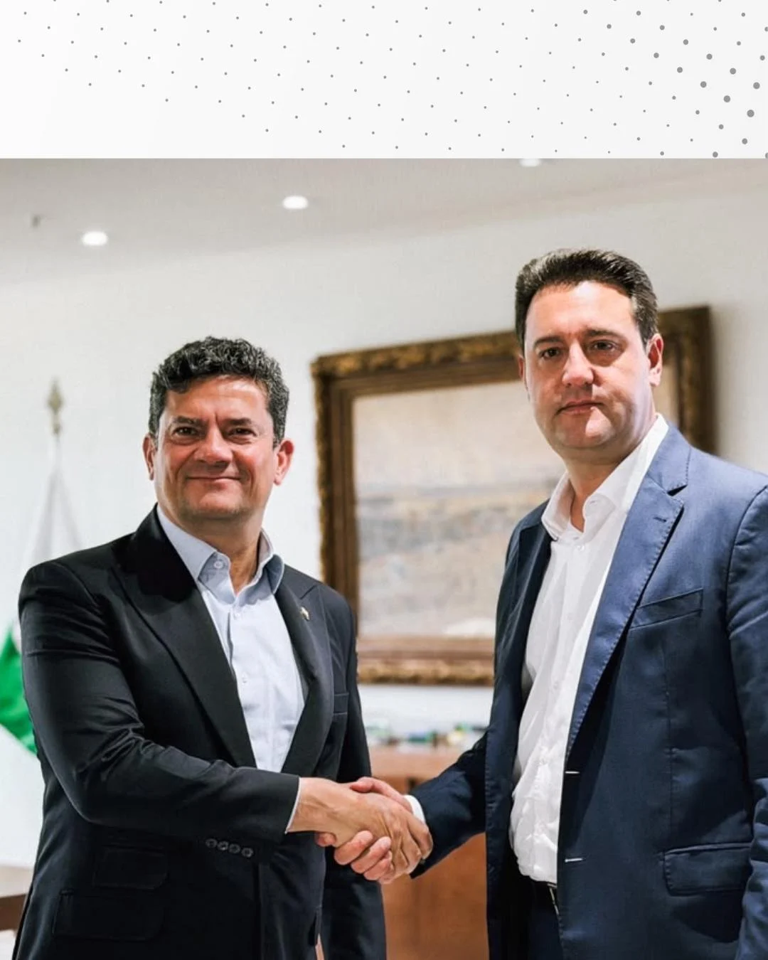 Ratinho Jr. e Moro se reúnem no Palácio Iguaçu