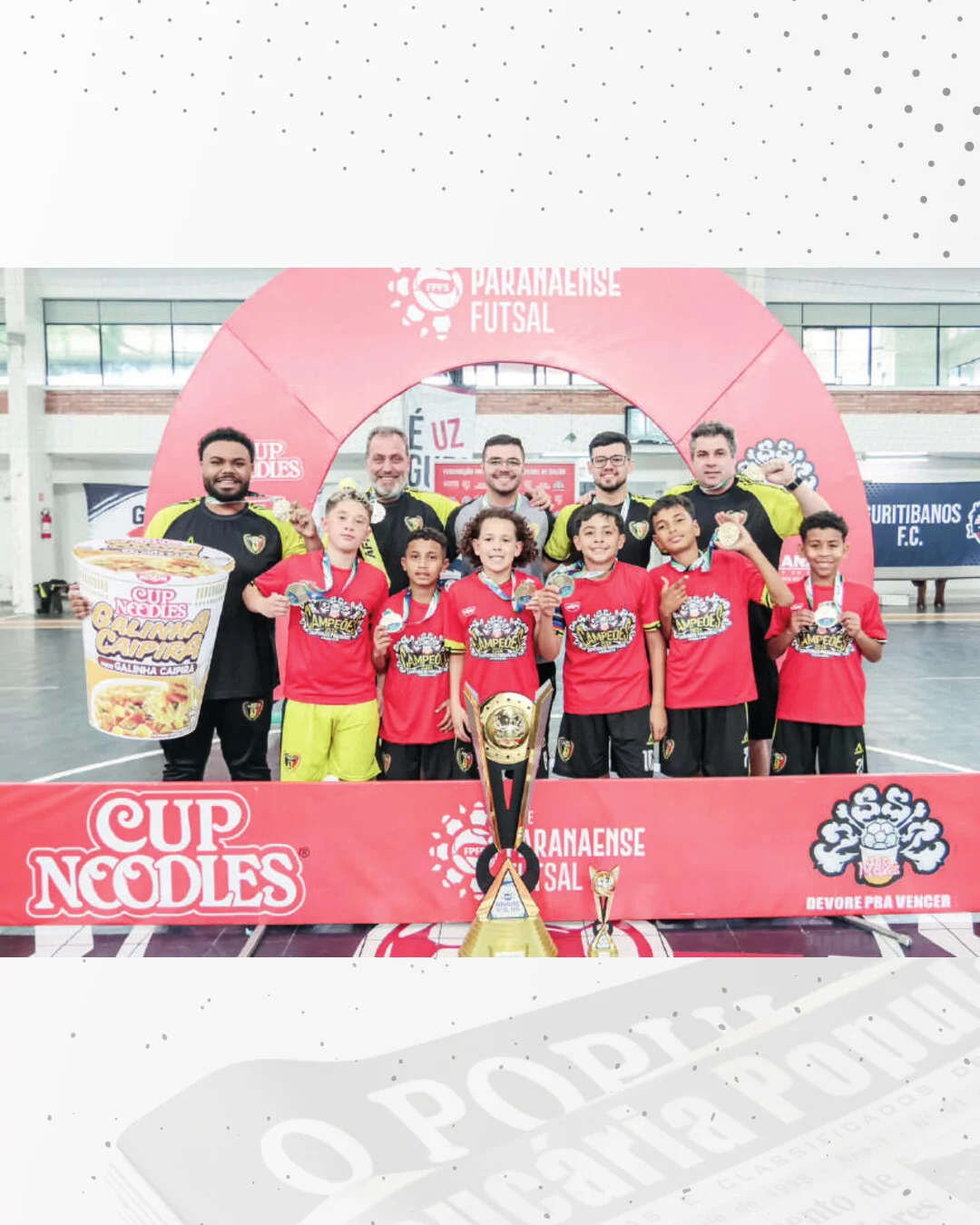 Time Sub-11 do AFFA Figa’s fatura o troféu no Paranaense de Futsal